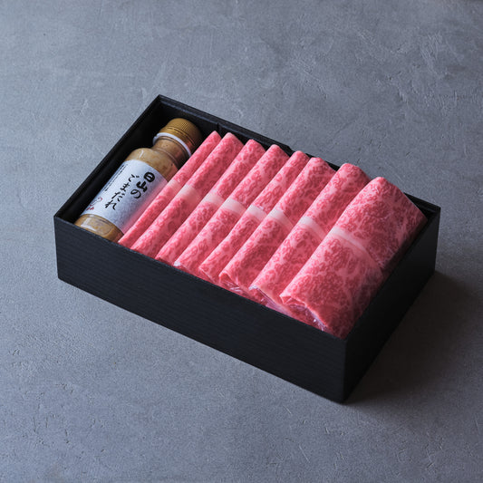 商品管理 しゃぶしゃぶ用:国産黒毛和牛(サーロイン)ごまだれ付き【折詰】