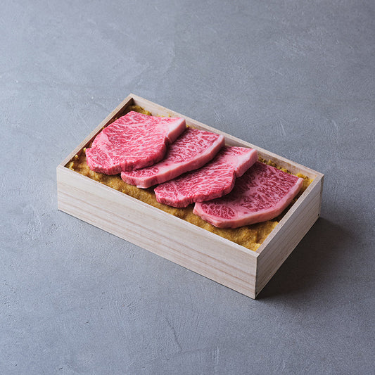 味噌漬:国産黒毛和牛(ロース)【折詰】400g