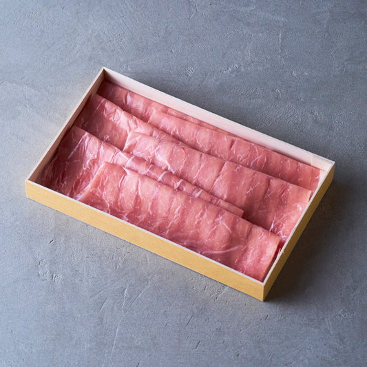 しゃぶしゃぶ用：国産豚（ロース）【折詰】600ｇ