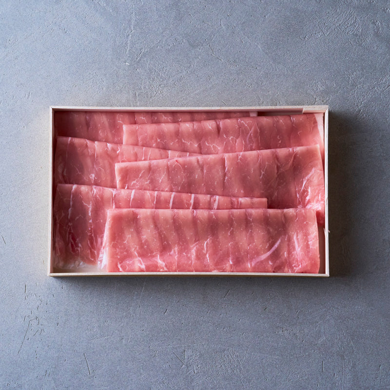 しゃぶしゃぶ用：国産豚（ロース）【折詰】600ｇ2