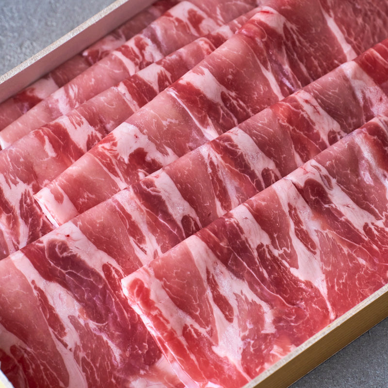 しゃぶしゃぶ用：国産豚（肩ロース）【折詰】600ｇ3