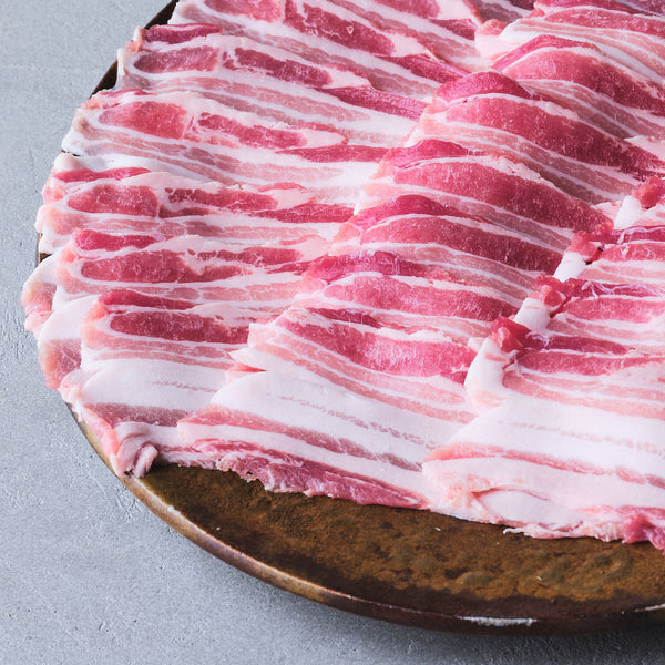国産豚（バラ）：うす切り【量り売り】 | 日山オンライン